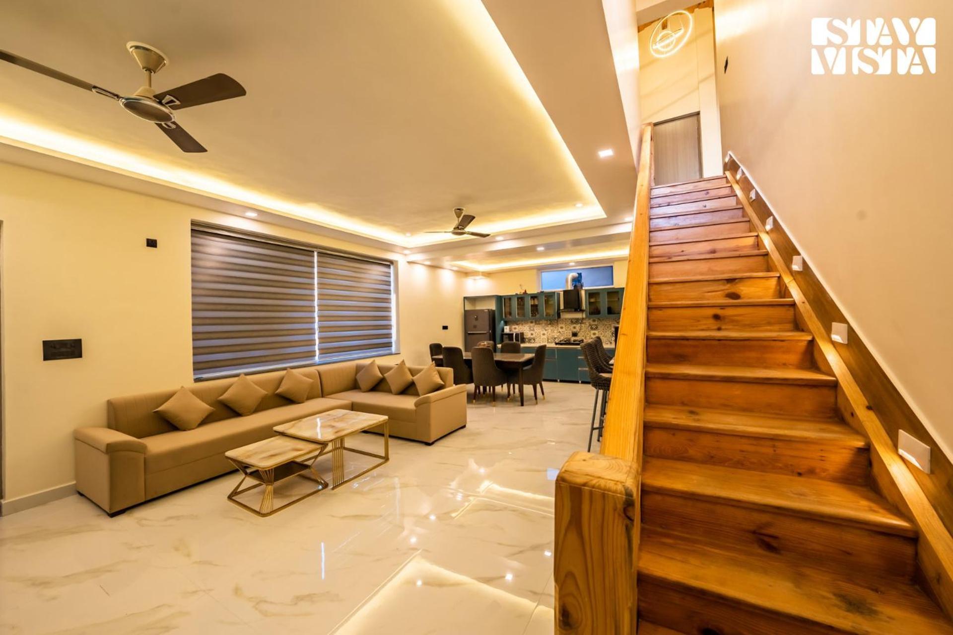 Stayvista At Sunset Springs With Pool & Views Nainital Exteriör bild