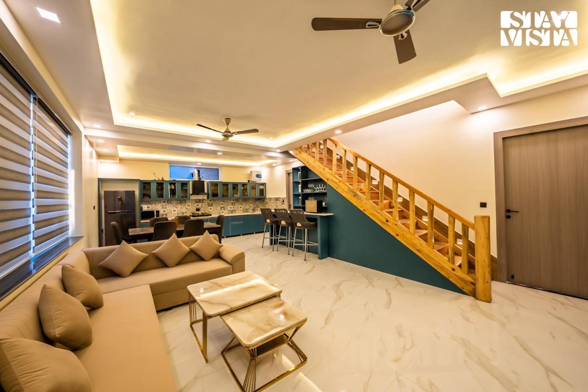 Stayvista At Sunset Springs With Pool & Views Nainital Exteriör bild